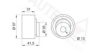 PEUGE 082942 Tensioner Pulley, timing belt